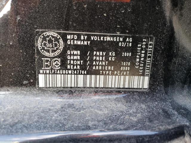 Photo 11 VIN: WVWLF7AU8GW247764 - VOLKSWAGEN GOLF 