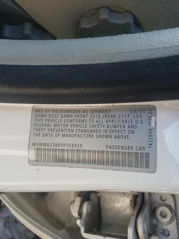 Photo 11 VIN: WVWMA23B6YP358925 - VOLKSWAGEN PASSAT GLS 