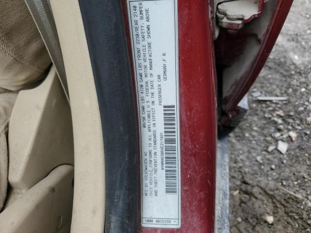 Photo 11 VIN: WVWMA63B6XE217421 - VOLKSWAGEN PASSAT 