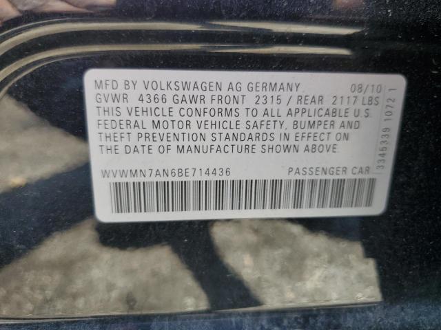 Photo 11 VIN: WVWMN7AN6BE714436 - VOLKSWAGEN CC SPORT 