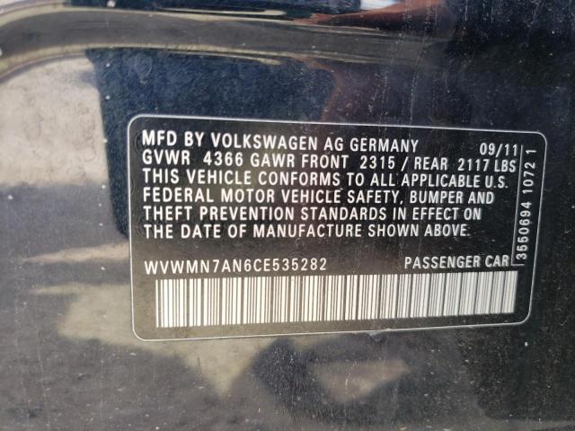 Photo 12 VIN: WVWMN7AN6CE535282 - VOLKSWAGEN CC 