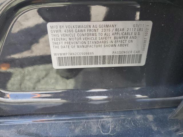 Photo 11 VIN: WVWMP7AN2CE509885 - VOLKSWAGEN CC 