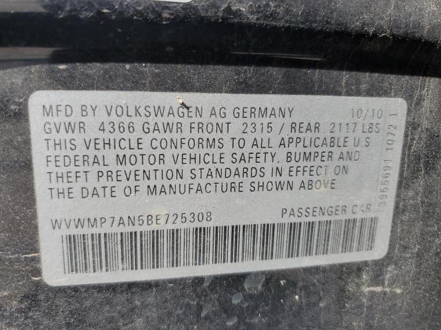 Photo 11 VIN: WVWMP7AN5BE725308 - VOLKSWAGEN CC 