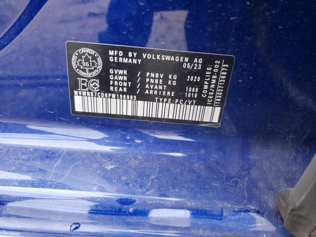 Photo 11 VIN: WVWNB7CD6PW196993 - VOLKSWAGEN GOLF 