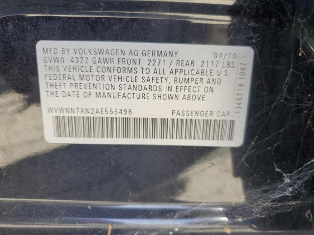 Photo 11 VIN: WVWNN7AN2AE555496 - VOLKSWAGEN CC SPORT 