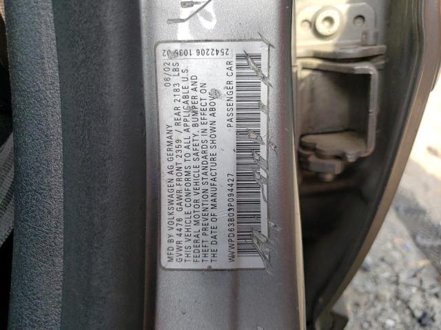 Photo 11 VIN: WVWPD63B03P094427 - VOLKSWAGEN PASSAT GLS 