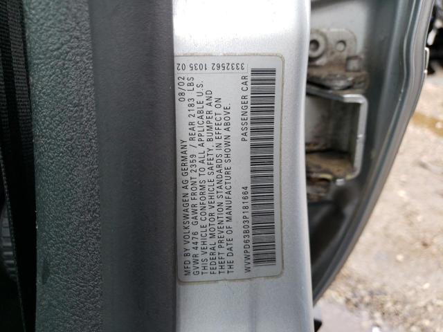 Photo 11 VIN: WVWPD63B03P181664 - VOLKSWAGEN PASSAT 