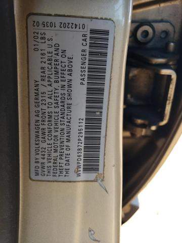 Photo 11 VIN: WVWPD63B72P295112 - VOLKSWAGEN PASSAT 