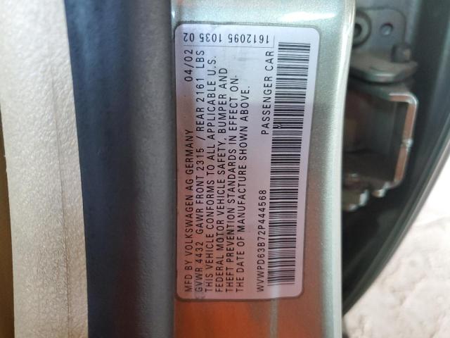 Photo 11 VIN: WVWPD63B72P444568 - VOLKSWAGEN PASSAT 