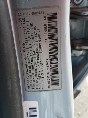 Photo 12 VIN: WVWPD63B83P457637 - VOLKSWAGEN PASSAT 