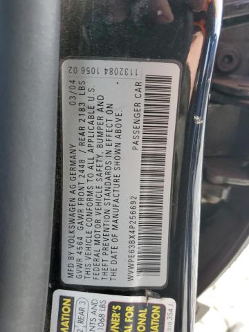 Photo 11 VIN: WVWPE63BX4P256692 - VOLKSWAGEN PASSAT 