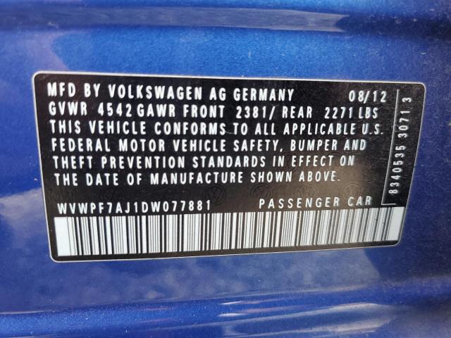 Photo 11 VIN: WVWPF7AJ1DW077881 - VOLKSWAGEN GOLF R 