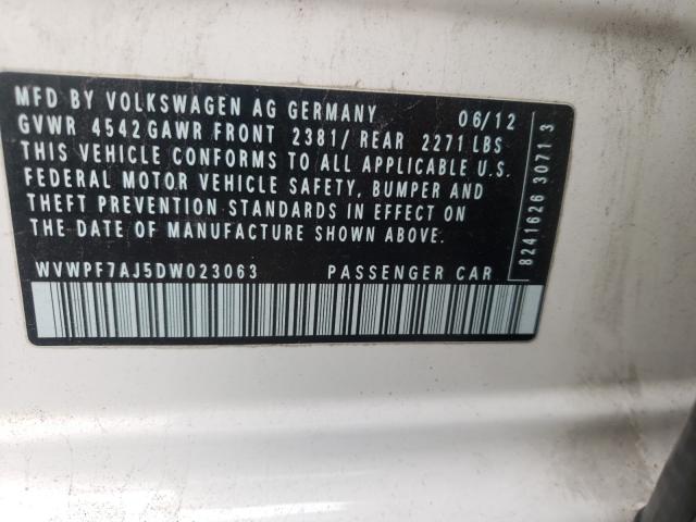 Photo 9 VIN: WVWPF7AJ5DW023063 - VOLKSWAGEN GOLF 