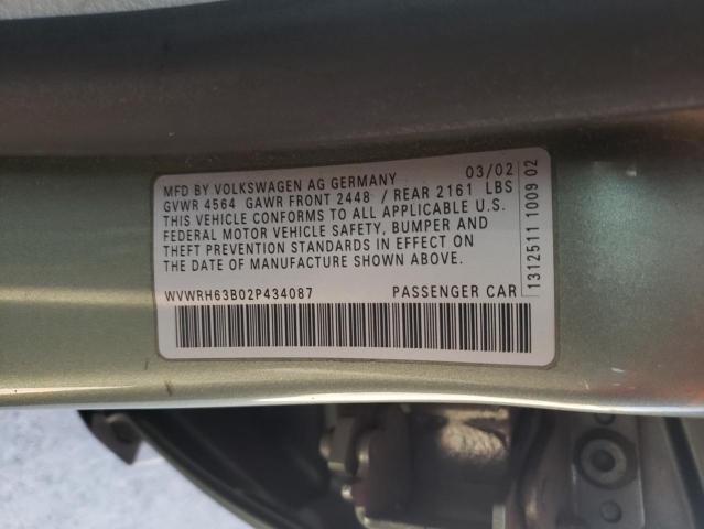 Photo 11 VIN: WVWRH63B02P434087 - VOLKSWAGEN PASSAT 