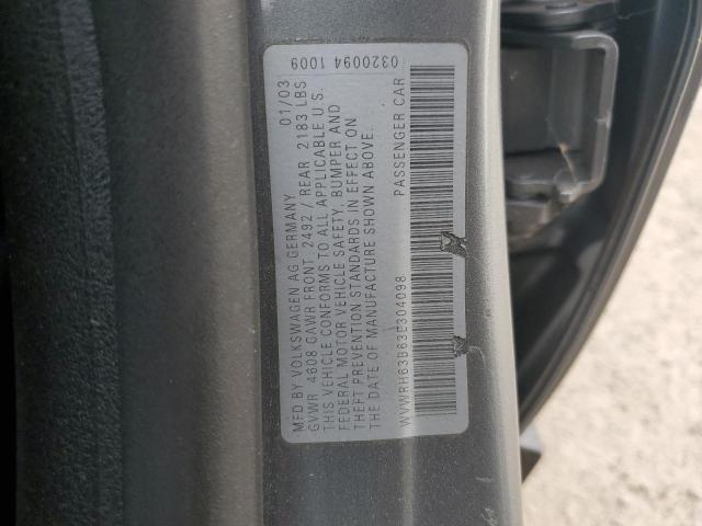 Photo 11 VIN: WVWRH63B63E304098 - VOLKSWAGEN PASSAT GLX 