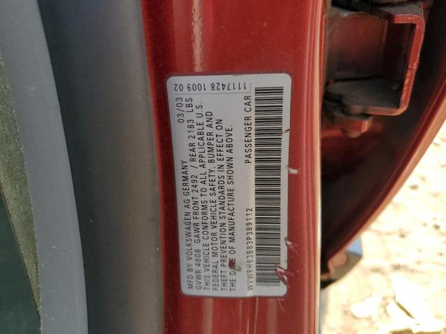 Photo 11 VIN: WVWRH63B83P389112 - VOLKSWAGEN PASSAT 