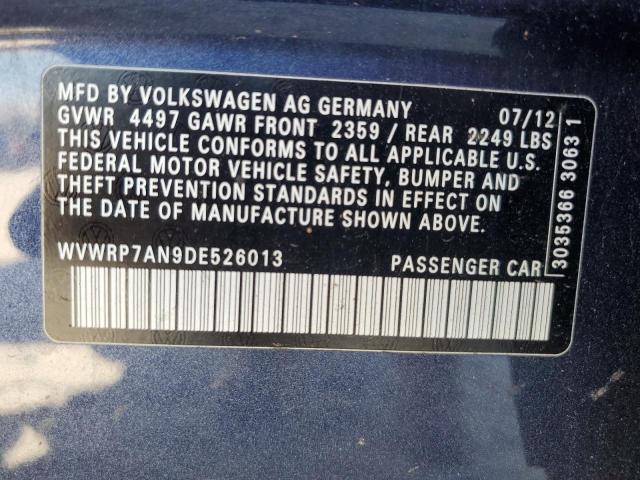 Photo 11 VIN: WVWRP7AN9DE526013 - VOLKSWAGEN CC 