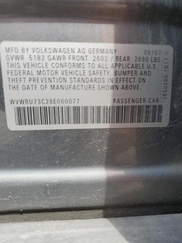 Photo 11 VIN: WVWRU73C28E060077 - VOLKSWAGEN PASSAT 