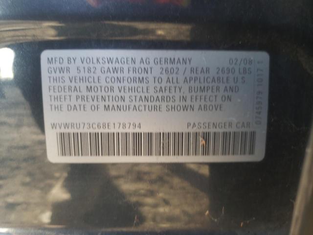 Photo 11 VIN: WVWRU73C68E178794 - VOLKSWAGEN PASSAT 