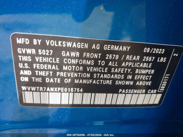 Photo 8 VIN: WVWTR7ANXPE015754 - VOLKSWAGEN ARTEON 