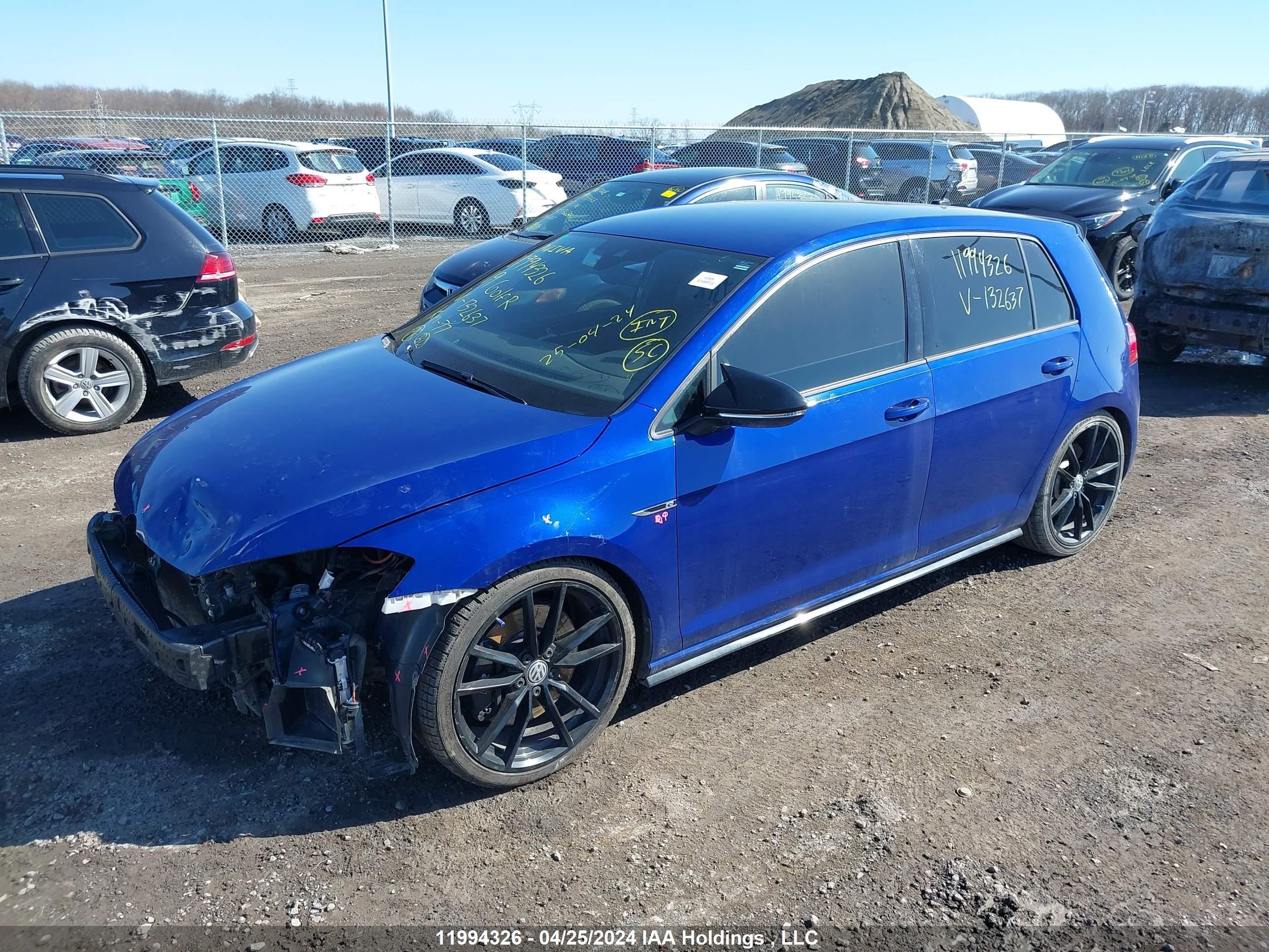 Photo 1 VIN: WVWVA7AU7KW132637 - VOLKSWAGEN GOLF 