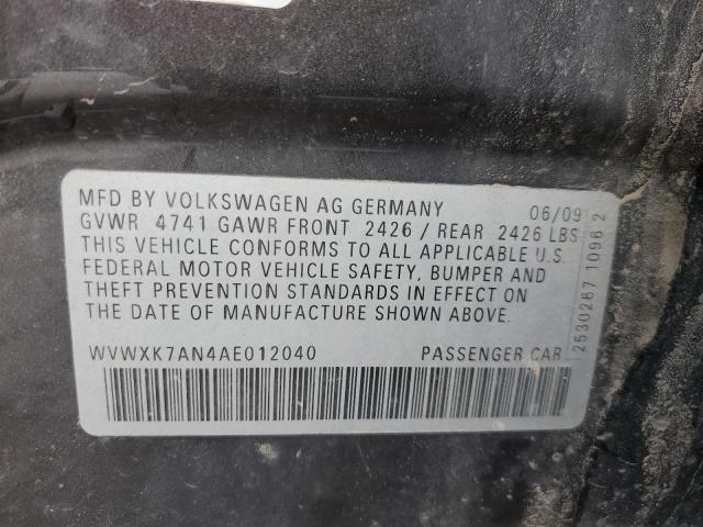 Photo 11 VIN: WVWXK7AN4AE012040 - VOLKSWAGEN PASSAT 