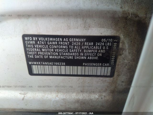 Photo 8 VIN: WVWXK7AN5AE166238 - VOLKSWAGEN PASSAT 