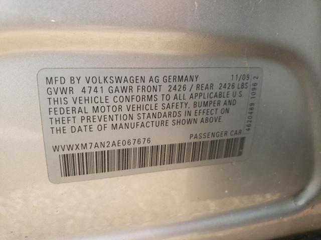 Photo 9 VIN: WVWXM7AN2AE067676 - VOLKSWAGEN PASSAT 