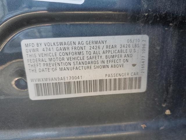 Photo 12 VIN: WVWXM9AN9AE170041 - VOLKSWAGEN PASSAT 