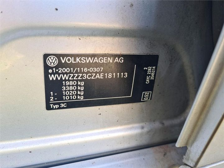 Photo 14 VIN: WVWZZZ3CZAE181113 - VOLKSWAGEN PASSAT 