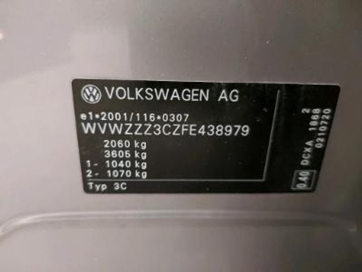 Photo 12 VIN: WVWZZZ3CZFE438979 - VOLKSWAGEN PASSAT 