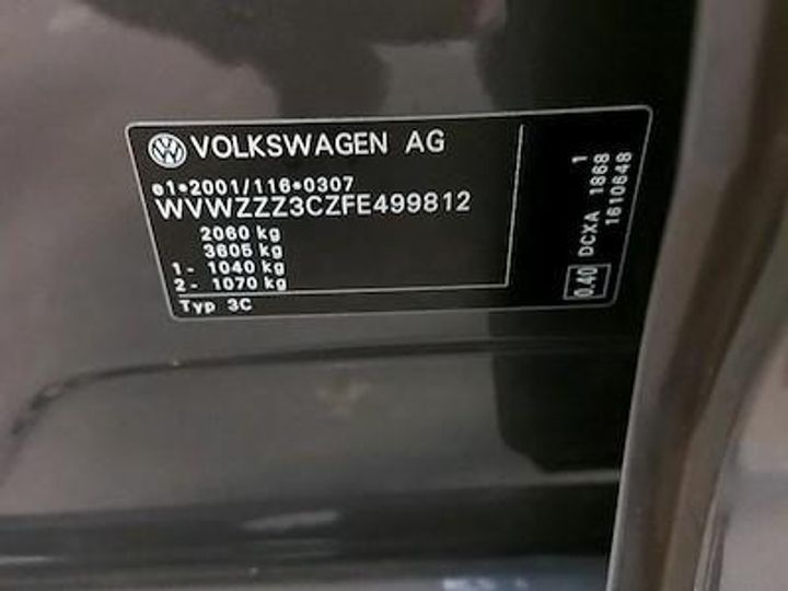 Photo 12 VIN: WVWZZZ3CZFE499812 - VOLKSWAGEN PASSAT 