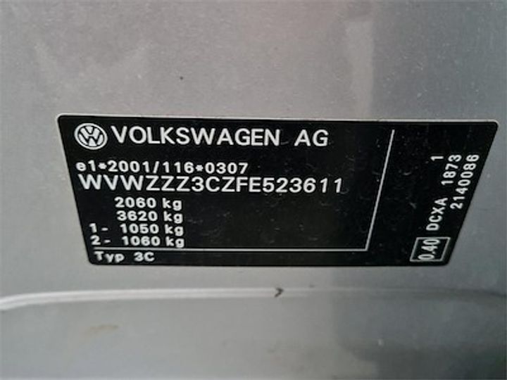 Photo 12 VIN: WVWZZZ3CZFE523611 - VOLKSWAGEN PASSAT 