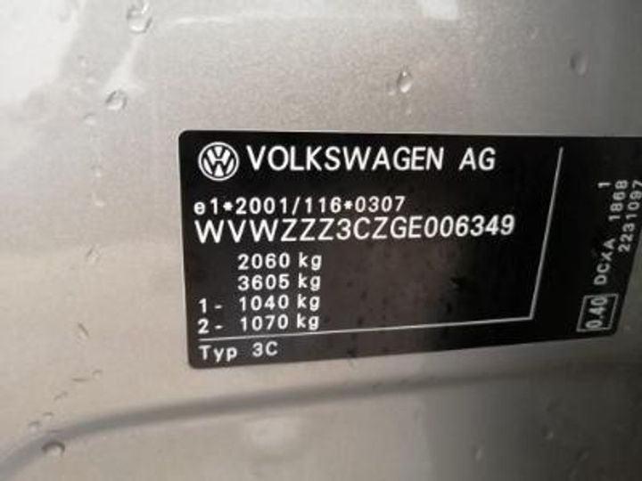 Photo 12 VIN: WVWZZZ3CZGE006349 - VOLKSWAGEN PASSAT 