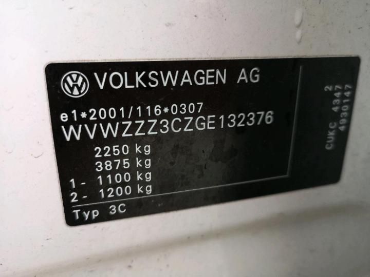 Photo 14 VIN: WVWZZZ3CZGE132376 - VOLKSWAGEN PASSAT VARIANT 