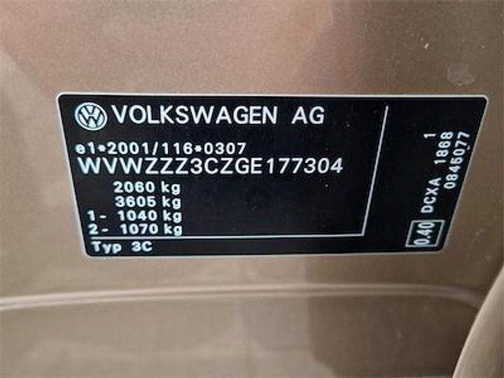 Photo 12 VIN: WVWZZZ3CZGE177304 - VOLKSWAGEN PASSAT 