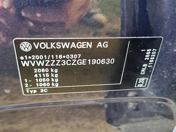 Photo 12 VIN: WVWZZZ3CZGE190630 - VOLKSWAGEN PASSAT 