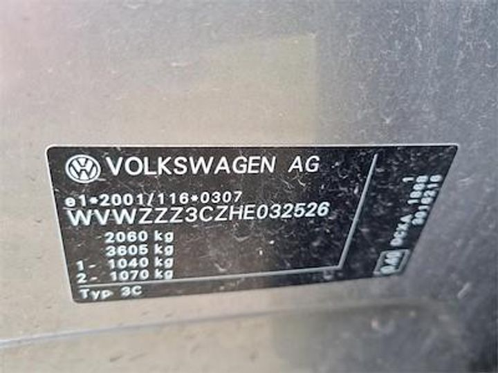 Photo 12 VIN: WVWZZZ3CZHE032526 - VOLKSWAGEN PASSAT 