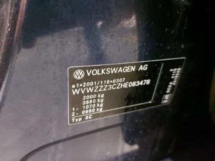 Photo 12 VIN: WVWZZZ3CZHE083478 - VOLKSWAGEN PASSAT 