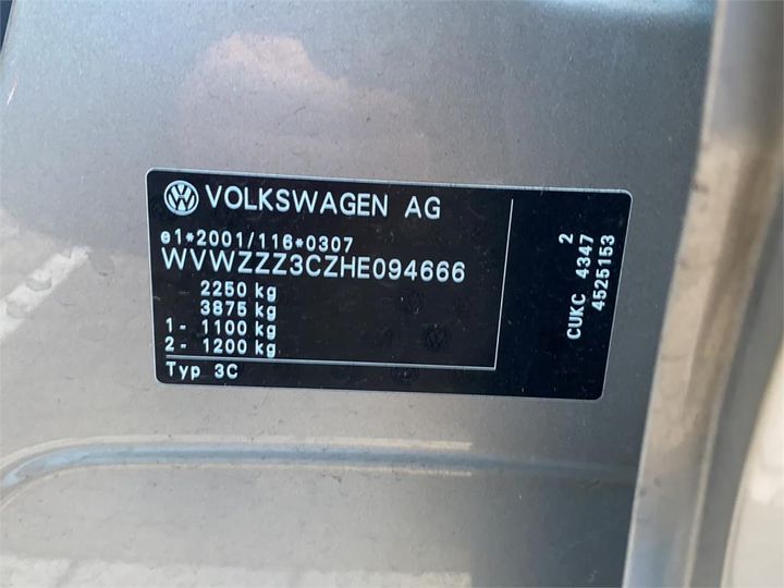 Photo 15 VIN: WVWZZZ3CZHE094666 - VOLKSWAGEN PASSAT 