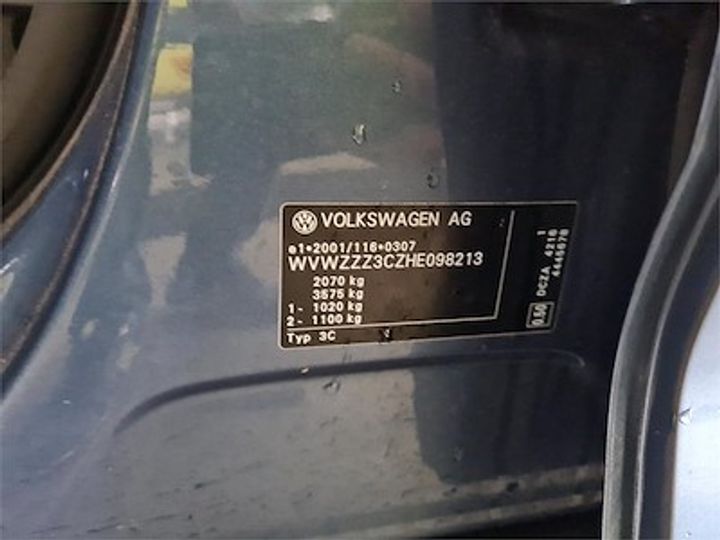 Photo 12 VIN: WVWZZZ3CZHE098213 - VOLKSWAGEN PASSAT 