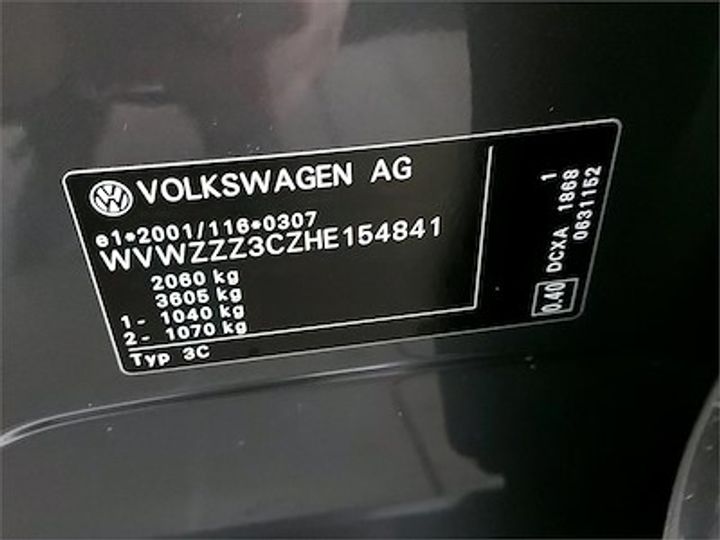 Photo 11 VIN: WVWZZZ3CZHE154841 - VOLKSWAGEN PASSAT 