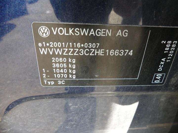 Photo 3 VIN: WVWZZZ3CZHE166374 - VOLKSWAGEN PASSAT VARIANT 