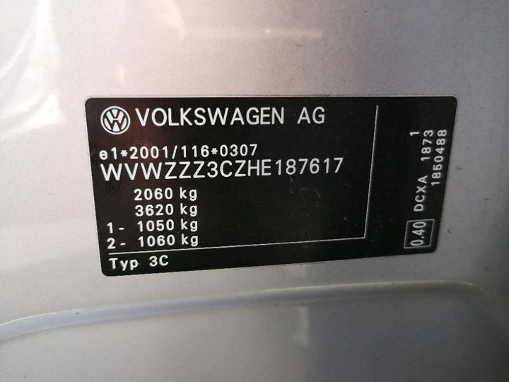 Photo 8 VIN: WVWZZZ3CZHE187617 - VOLKSWAGEN PASSAT 