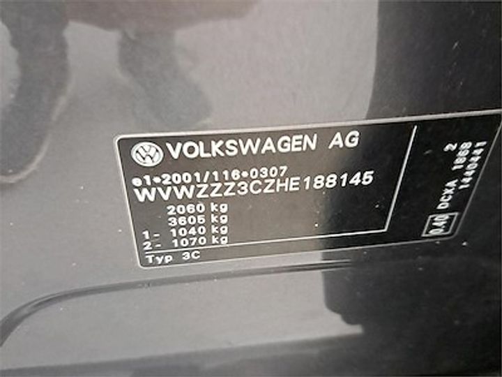 Photo 11 VIN: WVWZZZ3CZHE188145 - VOLKSWAGEN PASSAT 