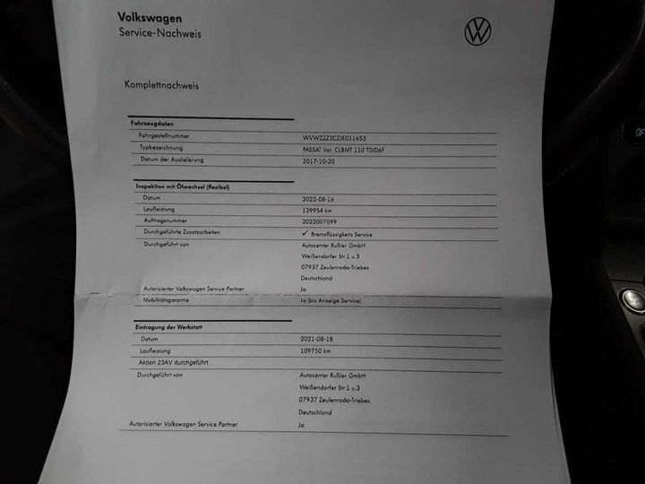 Photo 21 VIN: WVWZZZ3CZJE011653 - VOLKSWAGEN PASSAT 