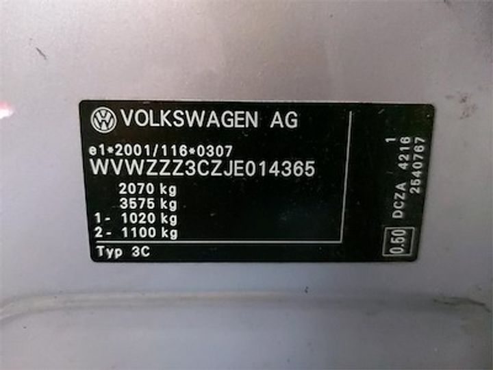 Photo 11 VIN: WVWZZZ3CZJE014365 - VOLKSWAGEN PASSAT 