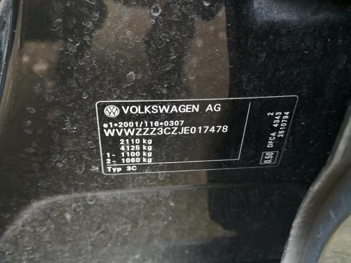 Photo 10 VIN: WVWZZZ3CZJE017478 - VOLKSWAGEN PASSAT 