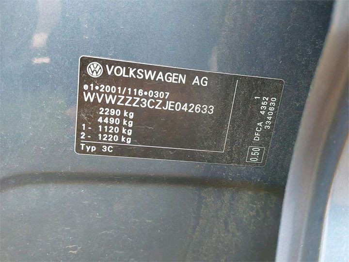 Photo 15 VIN: WVWZZZ3CZJE042633 - VOLKSWAGEN PASSAT 