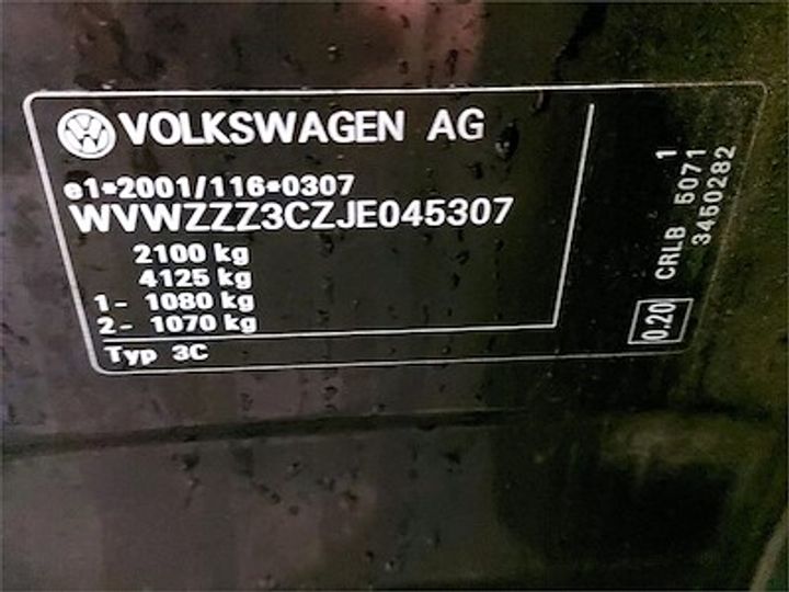 Photo 11 VIN: WVWZZZ3CZJE045307 - VOLKSWAGEN PASSAT 